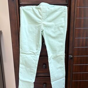Chico’s Perfect Stretch Girlfriend Mint Green Slim Leg Ankle Pants